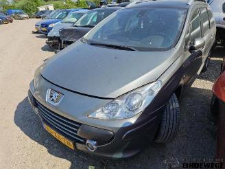 Vrakbiler auto Peugeot 307 307 SW (3H), Combi, 2002 / 2008 1.6 HDiF 110 16V 2007/11