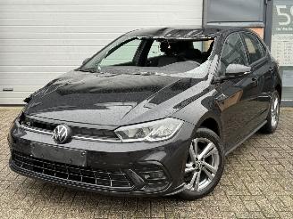 krockskadad bil auto Volkswagen Polo 1.0 TSI R-Line Acc Clima CarPlay Dodehoek 2022/7