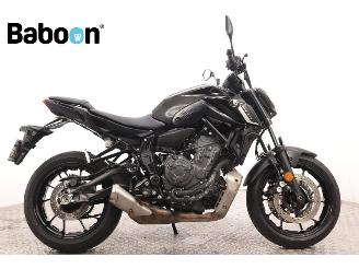 krockskadad bil motor Yamaha MT-07 ABS 2024/2