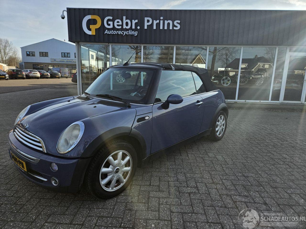 Mini One 1.6 16V One Cabrio  Benzine 1.598cc 66kW (90pk) FWD