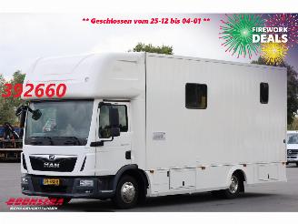 dommages camions /poids lourds MAN TGL 8.190 Robrise Horsetruck + Camper Camera 61.047 KM! 2019/3