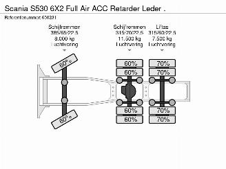 Scania S S530 6X2 Full Air ACC Retarder Leder . picture 38