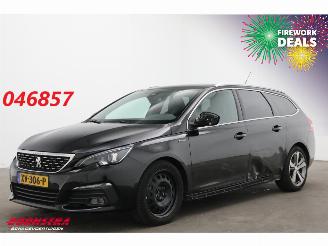 damaged passenger cars Peugeot 308 SW 1.2 PT GT-line Pano Navi Clima Cruise Camera 74.860 km! 2019/4