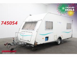 krockskadad bil caravan Knaus  460 Beauty Luifel Fietsendrager Ringverwarming Rondzit Dwarsbed 2000/3