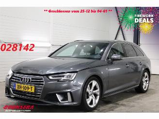 krockskadad bil auto Audi A4 Avant 40 TFSI Sport S-Line LED Navi Clima Cruise SHZ PDC 2019/1