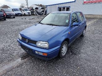 Auto da rottamare Volkswagen Golf 3 1.8 Blauw LR5V Onderdelen ADZ Motor 1996/3