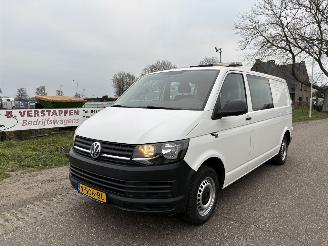 škoda dodávky Volkswagen Transporter 2.0 TDI LANG DUBBELE CABINE AIRCO 120.000 KM N.A.P. EURO 6 2016/11