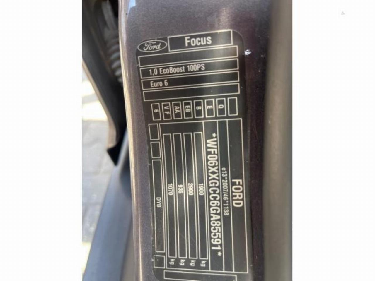 Ford Focus Focus 3 Wagon, Combi, 2010 / 2020 1.0 Ti-VCT EcoBoost 12V 100