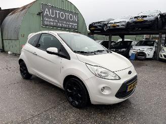 damaged passenger cars Ford Ka 1.2 51KW Titanium X Leer Airco Start Stop NAP 2012/6