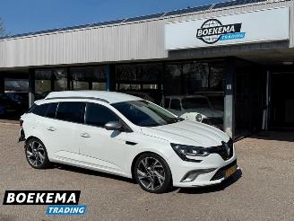 krockskadad bil bedrijf Renault Megane Estate 1.6 DCI GT-Line 163PK Automaat F1 Bose HUD 2017/12