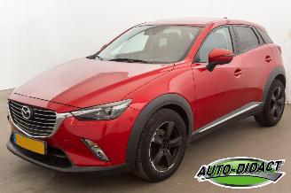 damaged passenger cars Mazda CX-3 2.0 SkyActiv-G Automaat 81.039 km Navi Leder Camera 120 GT-M Line 2016/12
