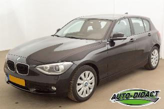krockskadad bil auto BMW 1-serie 116i  Airco Leder Navi Stoelverwarming Upgrade Edition 2012/12