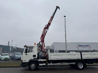 skadebil vrachtwagen DAF AE 45 Openlaadbak + Laadkraan 1998/12