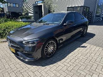 skadebil auto Mercedes C-klasse C220d AMG/RADAR/LEDER/360CAMERA/SFEERVERLICHTING/BOMVOL 2022/6