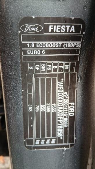 Ford Fiesta Fiesta 6 (JA8) Hatchback 1.0 EcoBoost 12V 100 (SFJC) [74kW]  (01-2013/=
06-2017) picture 3